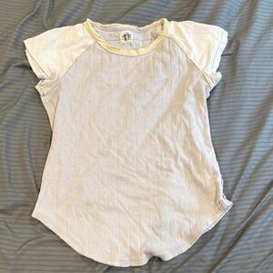 We The Free Kids Cream and Yellow Tee